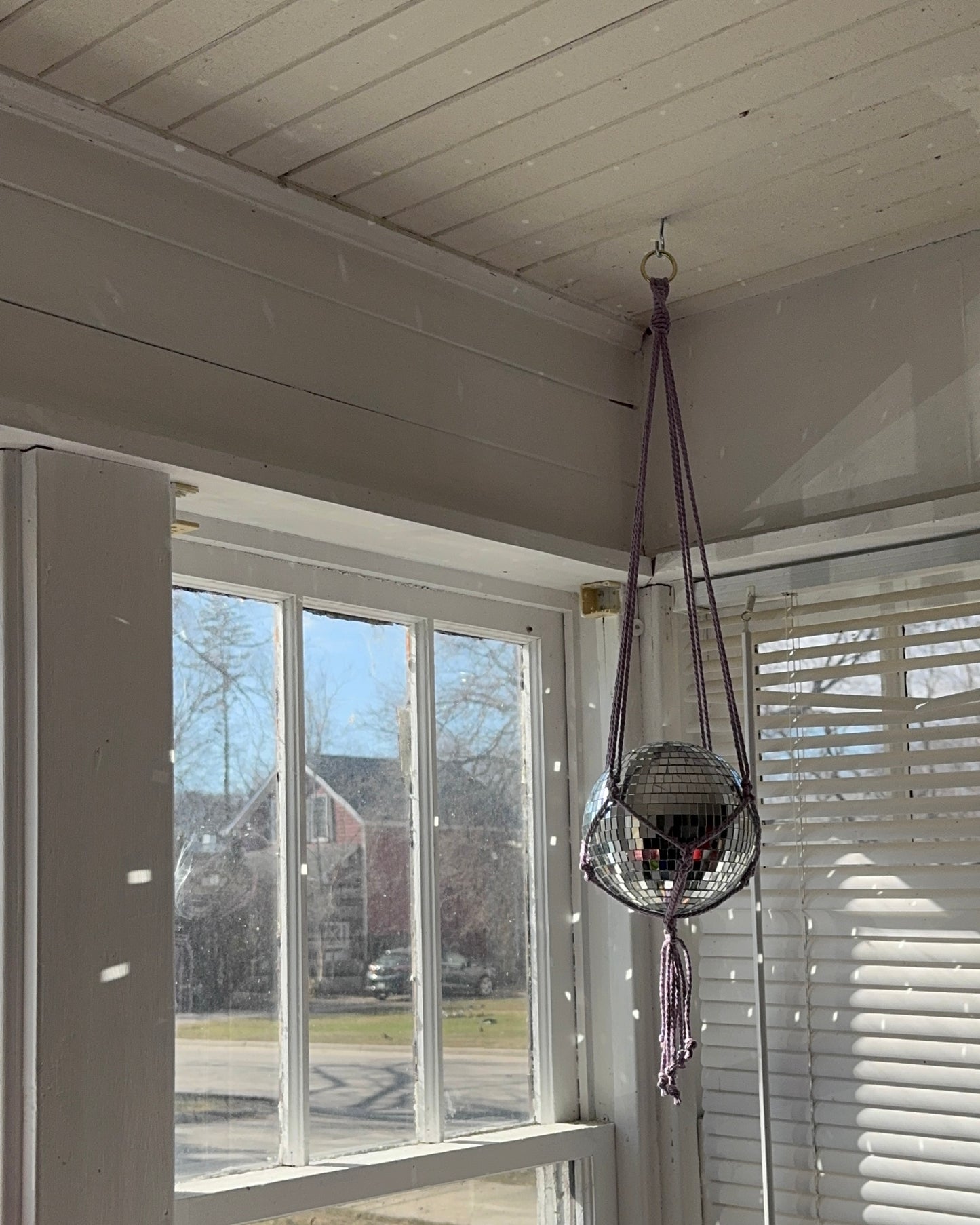 Macrame Disco Ball Hanging