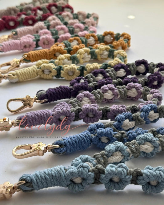 Dragonne marguerite en macramé